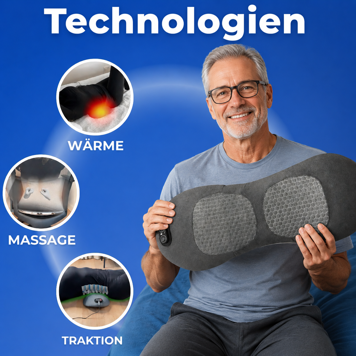 2x 3-Zonen Aveliaa Tiefenmassagegerät + Zubehörpaket